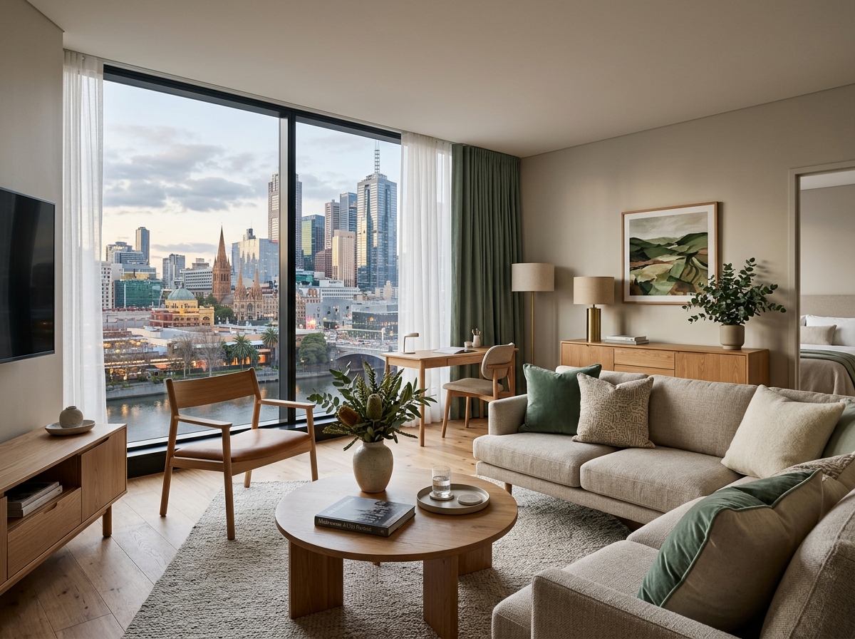 Eucalypt Grand Melbourne hotel suite